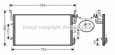 AVA QUALITY COOLING hy5083 -  Конденсатор, кондиционер